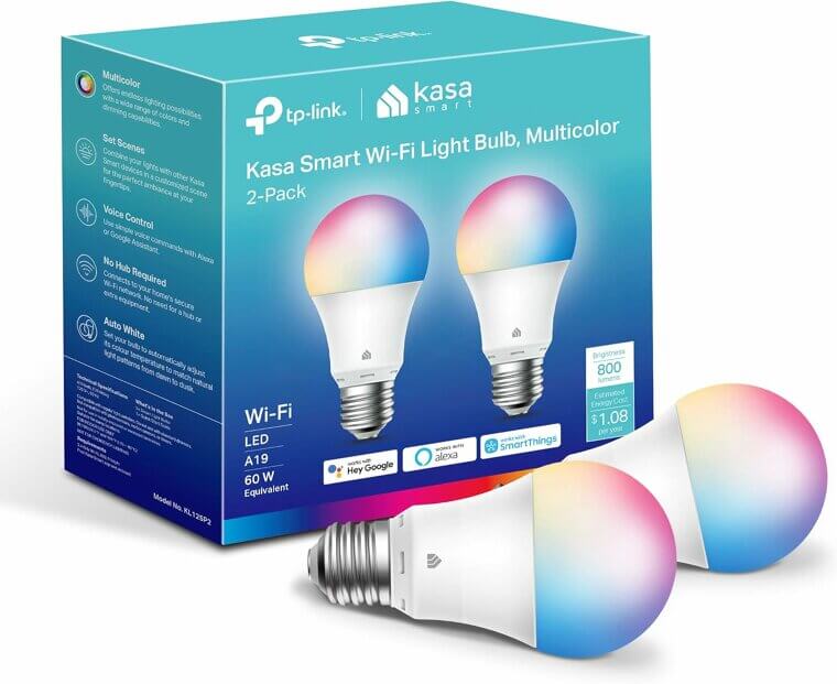 Transform Your Space with Kasa Smart Bulbs - Colorful, Dimmable, WiFi Magic! Enjoy 39% Off!