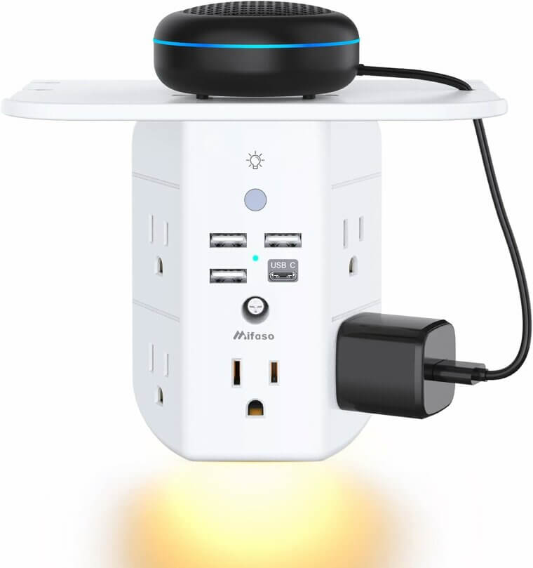 Innovative Wall Outlet Extender with USB Ports & Night Light Now 33% Off!