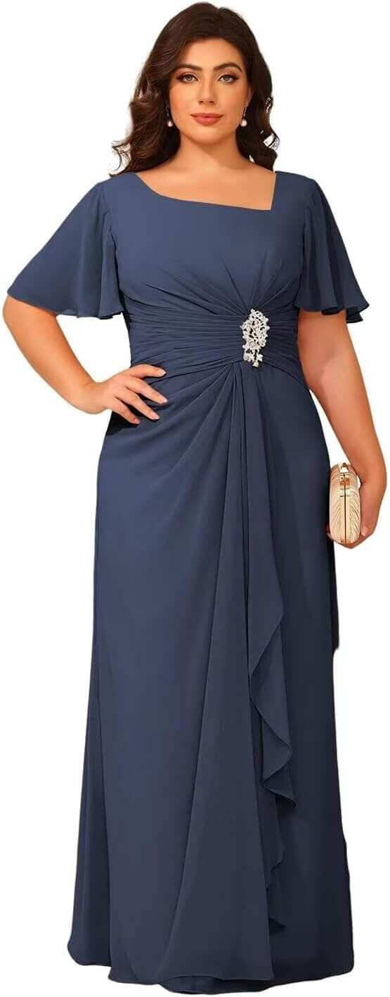 Chiffon Mother of Bride Dress - Elegant Style & Comfort 
