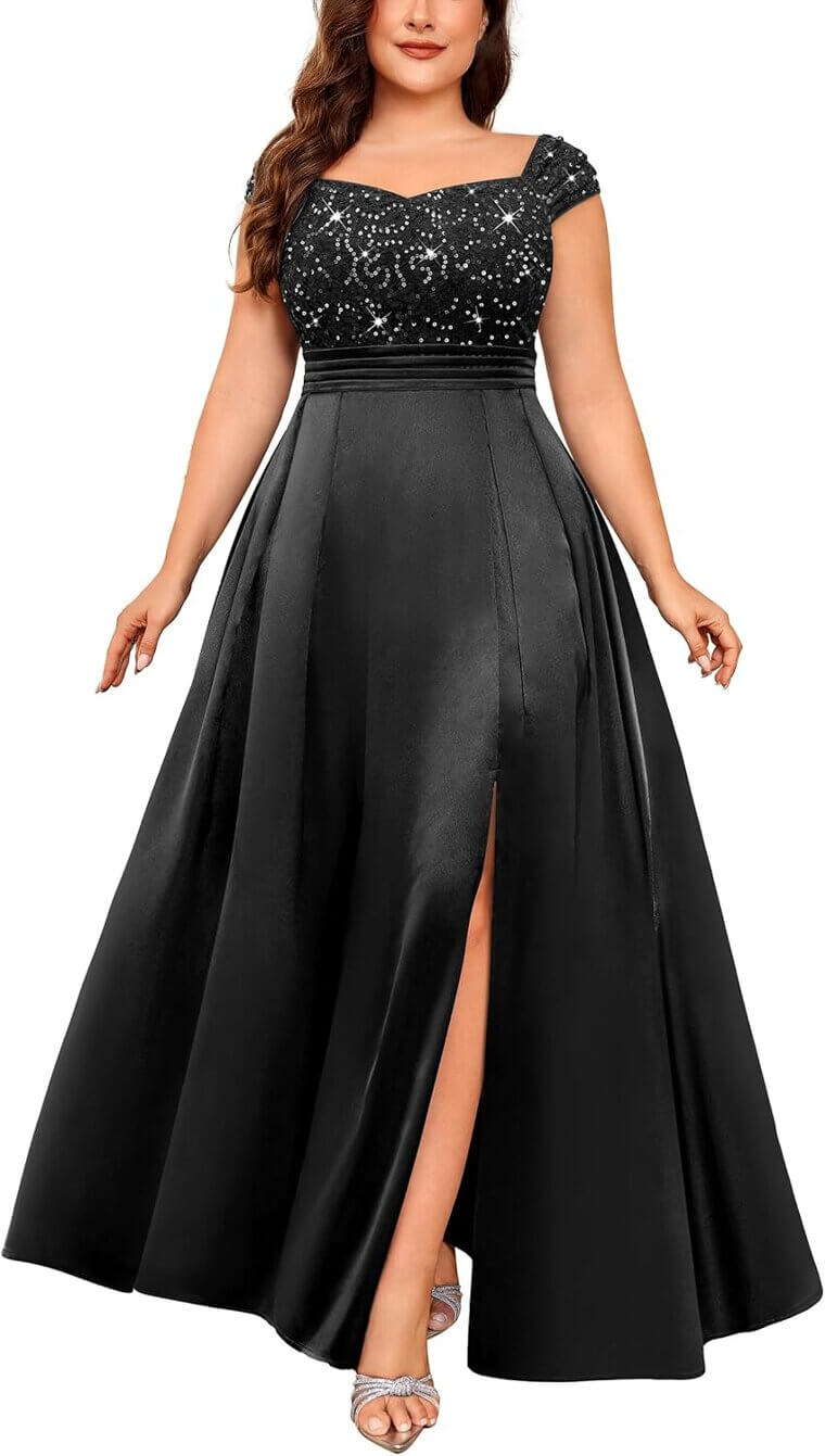 Plus Size Sequin Dress - Perfect for Parties! 