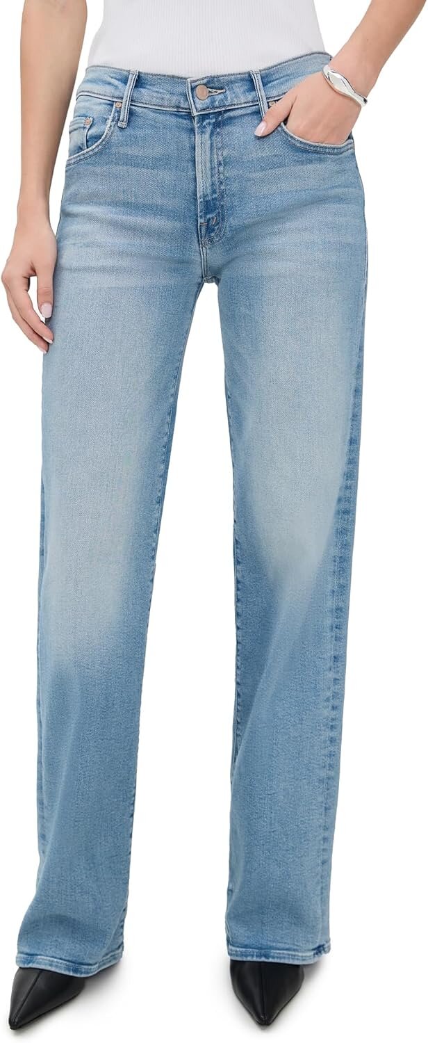 MOTHER Mid Rise Jeans - Perfect Fit Denim for Casual Cool Style 