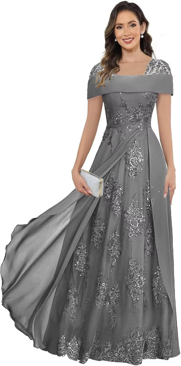 Lace Applique Wedding Dress - Perfect for Wedding Guests and More 