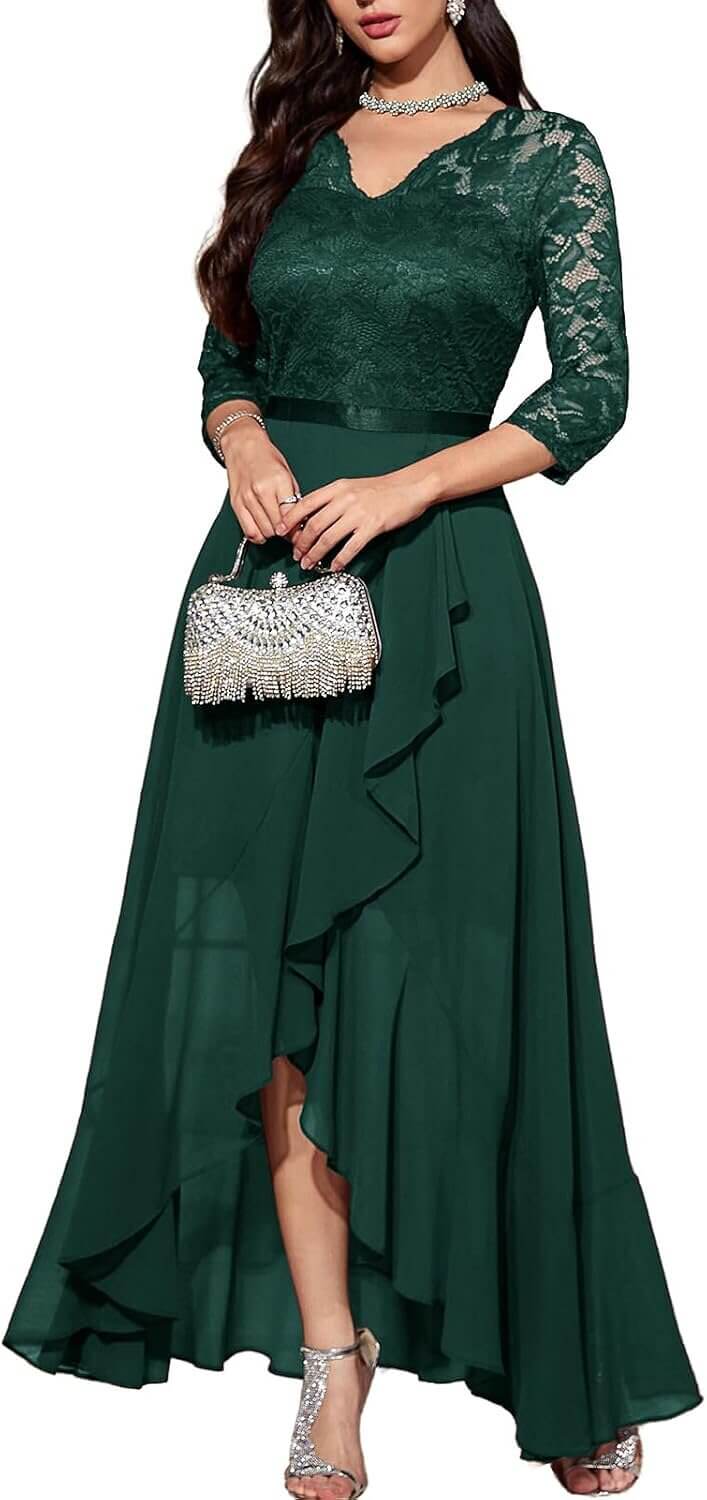 Bbonlinedress V-Neck Dress - Perfect for Weddings & Parties 