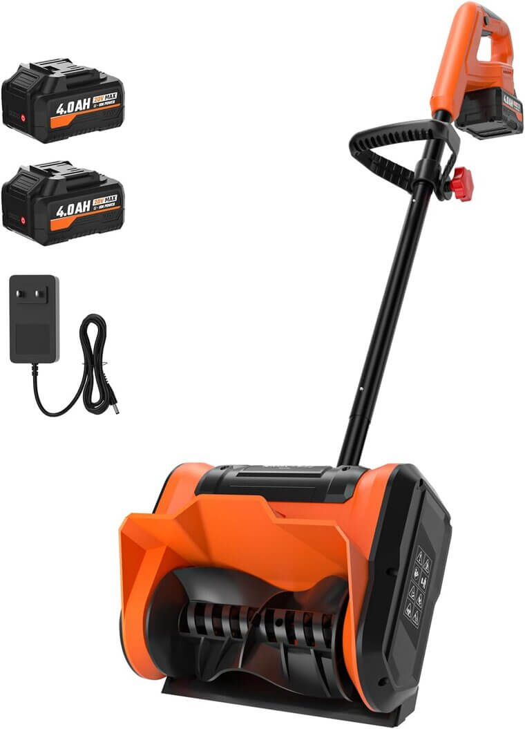 Cordless Snow Shovel - Lightweight & Powerful for Easy Snow Clearing - 15% Off!