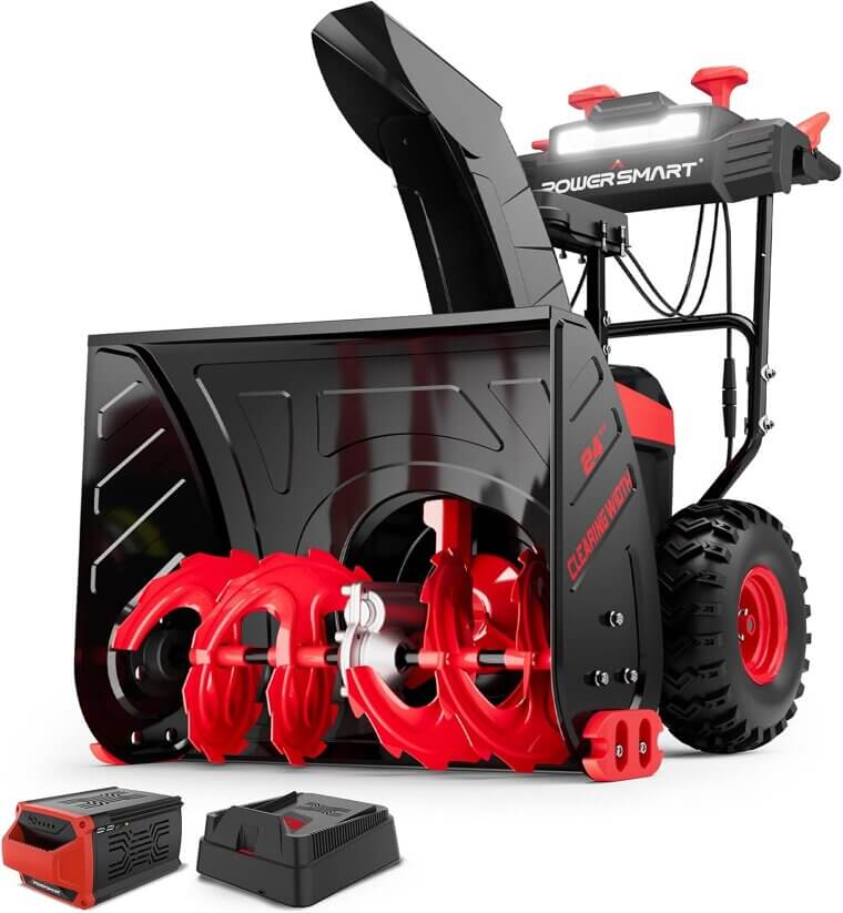 PowerSmart Cordless Snow Blower - Conquer Winter with Ease! 