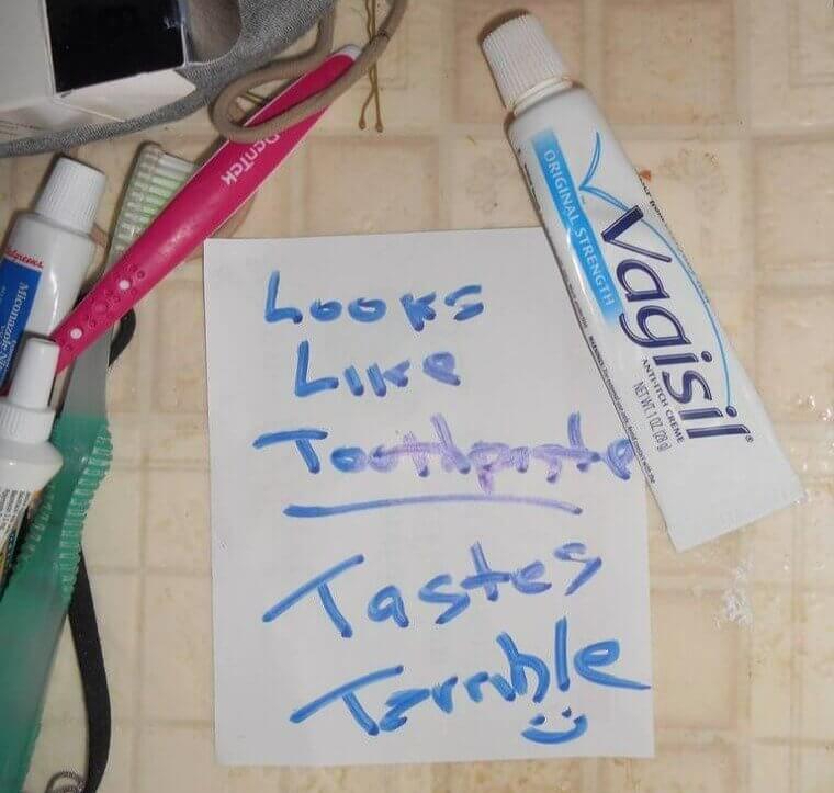 Always Read What Is On The Tube Before Brushing Teeth