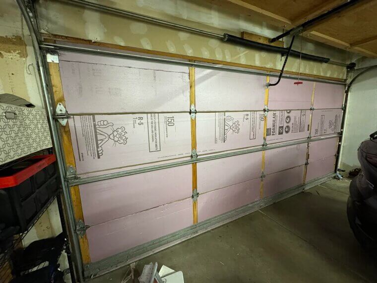 Insulate Garage Doors With Foam Board
