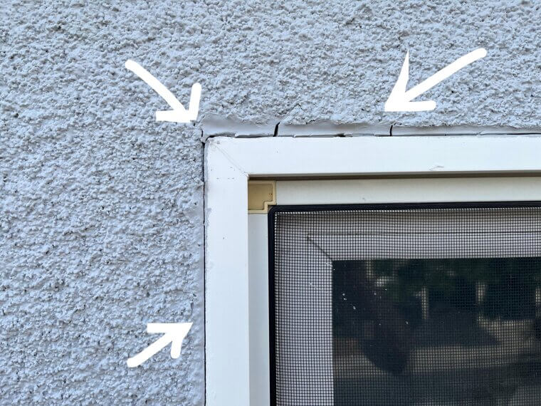 Caulk Cracks Around Frames