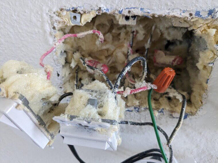 Add Foam Gaskets Behind Outlets and Switches