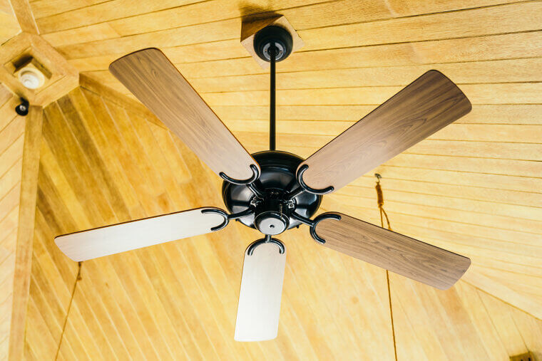 Reverse Ceiling Fans to Push Warm Air Down