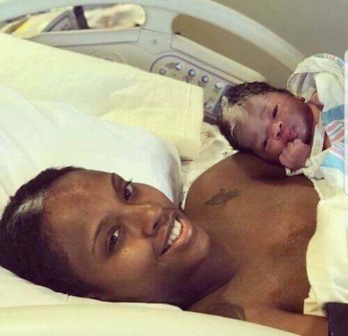 A Newborn Baby And A Mother With The Exact Same Birthmark
