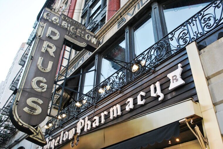 The C. O. Bigelow Apothecary and the "Secret Drawer" of Celebrity Rashes