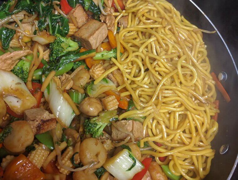 Stir Fry Sitting in Pools of Sauce