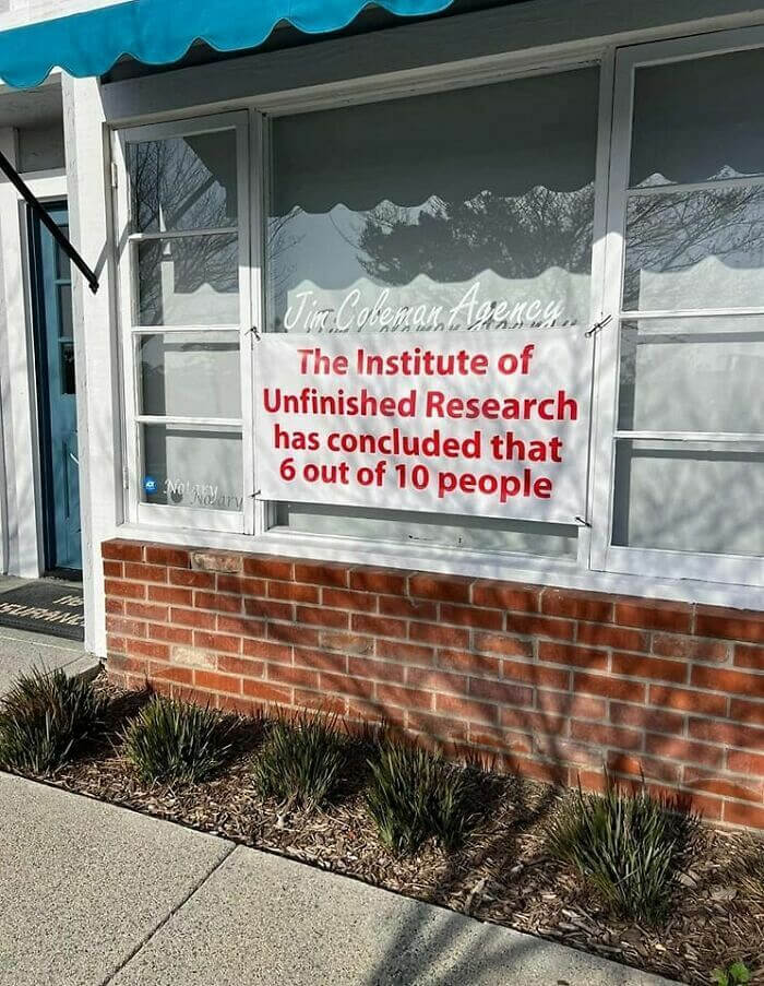 The Institute of Unfinished Research Strikes Again