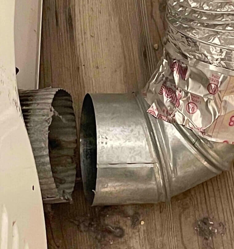 Dryer Vent Disconnection Fix