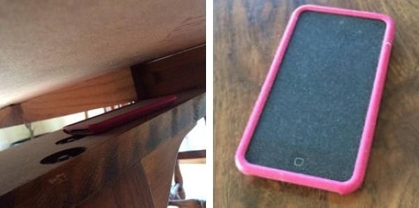 В этом столе есть суперсекретная полка для iPod
