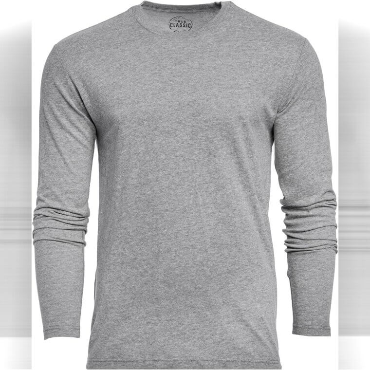 True Classic Crew Shirt - Stylish Long Sleeve Essential for Men