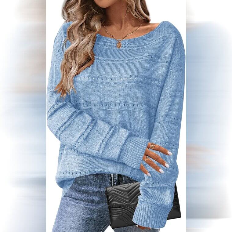 Zeagoo Off-Shoulder Sweater - Cozy & Stylish Winter Essential!
