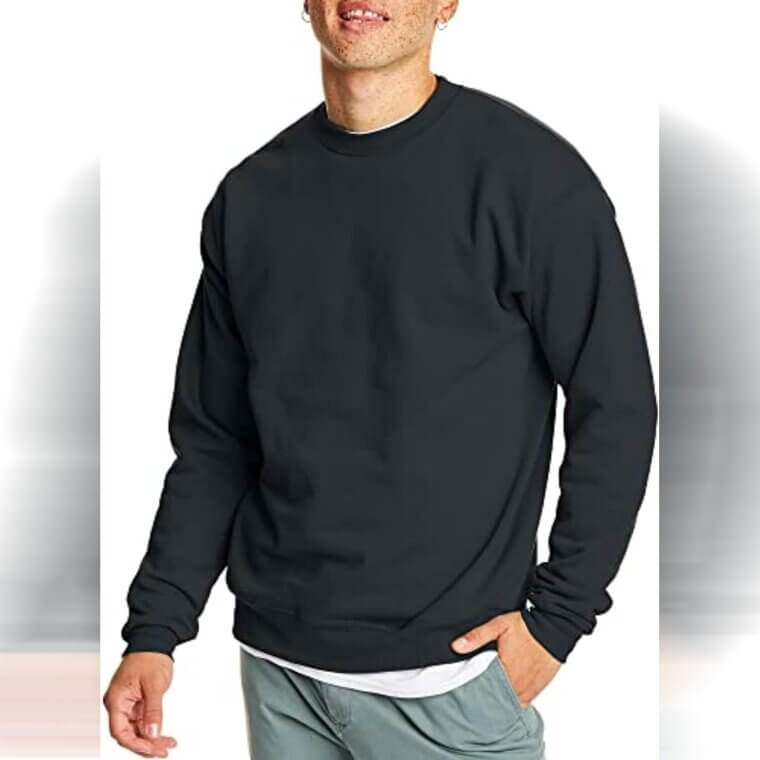 Hanes EcoSmart Fleece - Cozy Men's Sweatshirt for Winter - 43% Off!