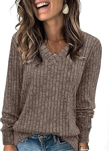 V Neck Tunic Sweaters - Perfect for Fall! 