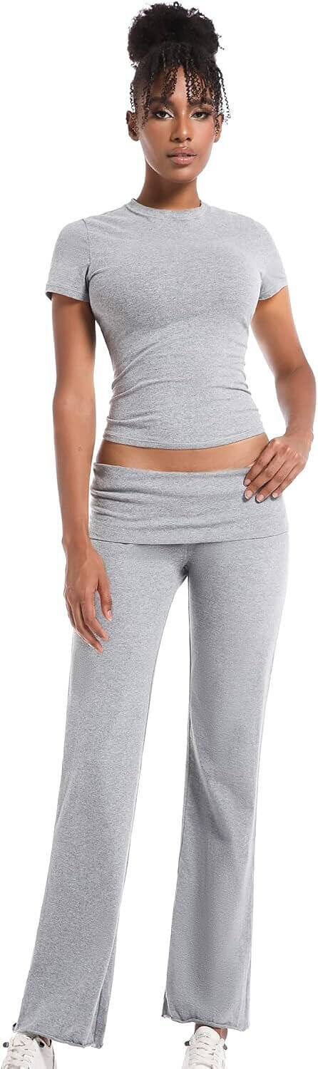 Women's Lounge Set - Comfy Y2K Style Pajamas for Relaxation 