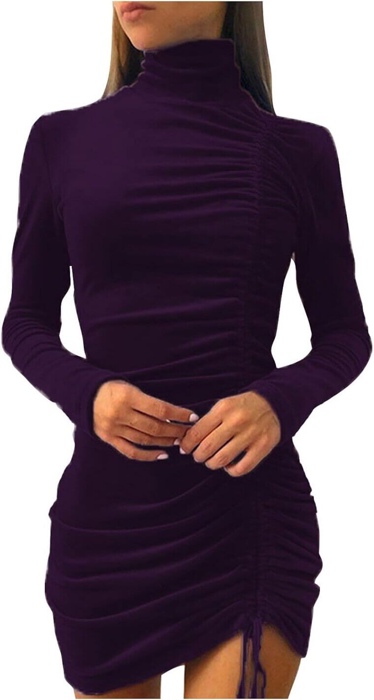 Akklian Velvet Bodycon Dress - Perfect Party Look! 