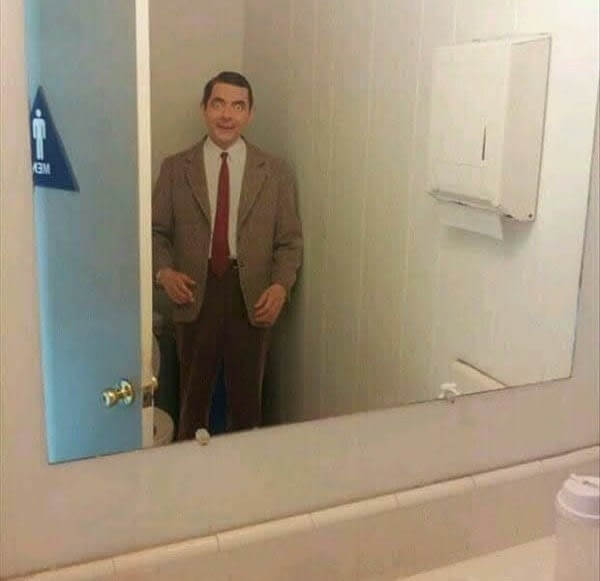 Mr. Bean In The Bathroom
