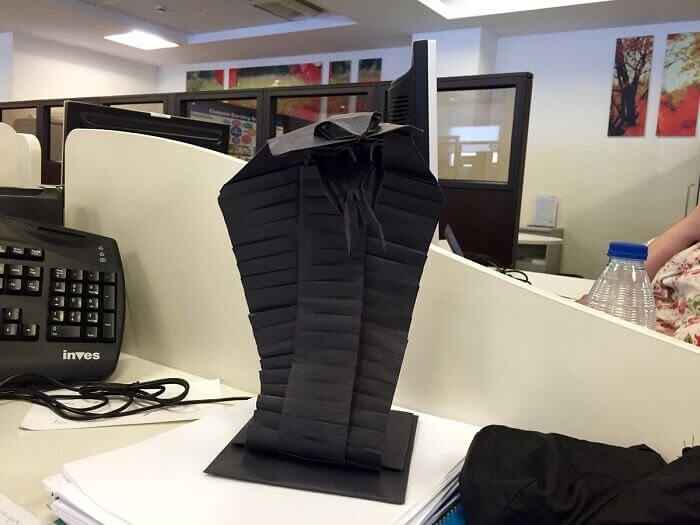 An Office's Stealthy but Talented Origami Master