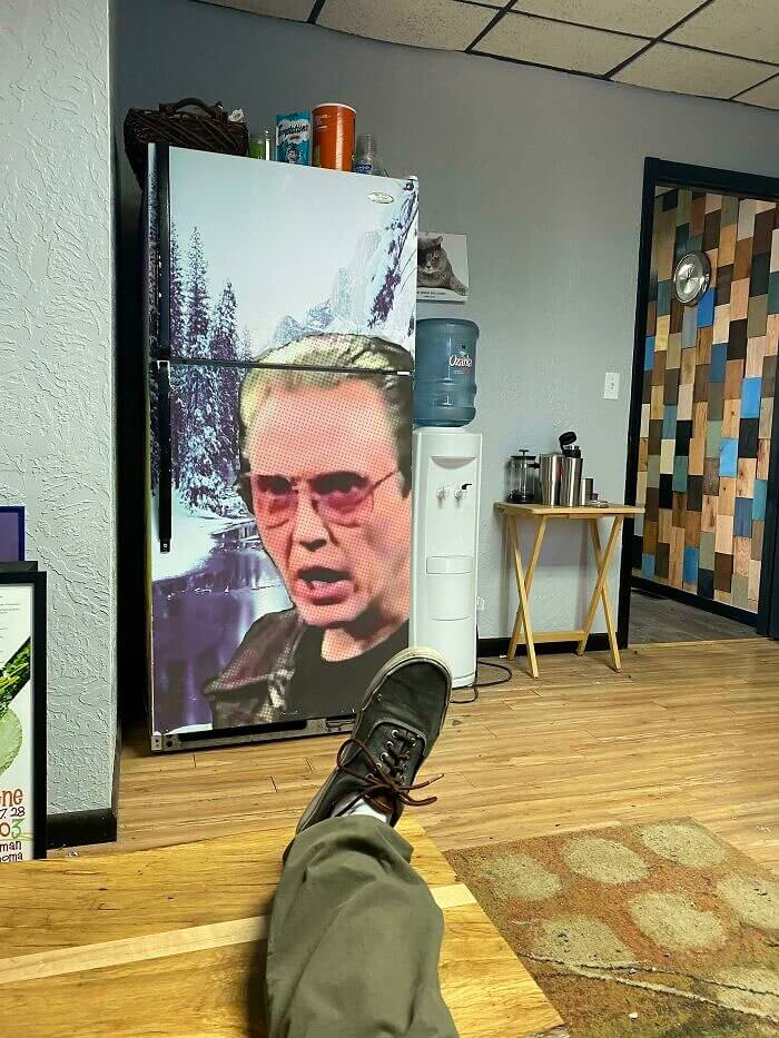 Christopher Walken Chills on This Office Fridge