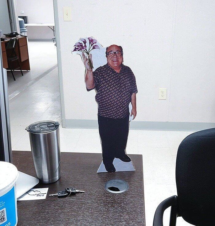 A Coworker's Brand-New De Niro Desk Buddy