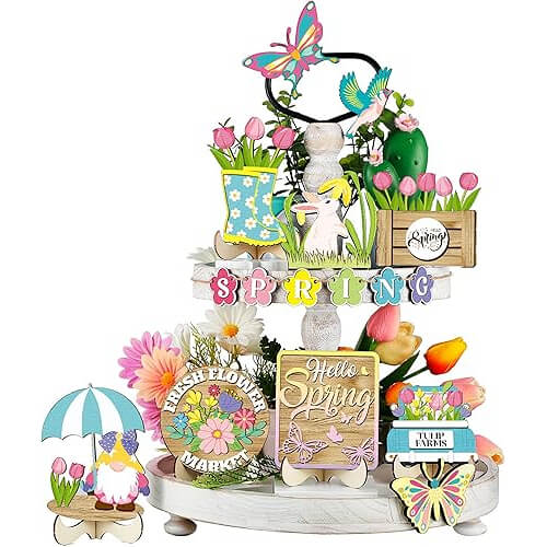 Delightful Hello Spring Wooden Decor Set that Welcomes the Season Beautifully. Now 20% Off!