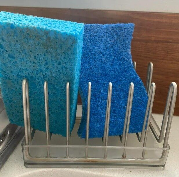 Leaving Kitchen Sponges Uncleaned and Unchanged