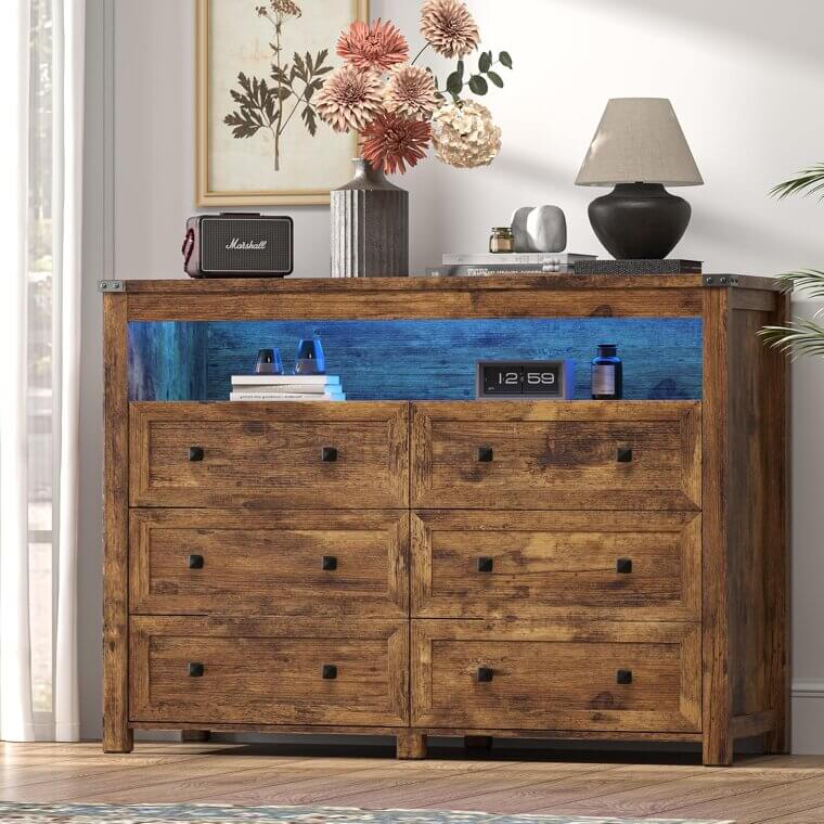 Modern LED Dresser: Organize Your Space with Style 