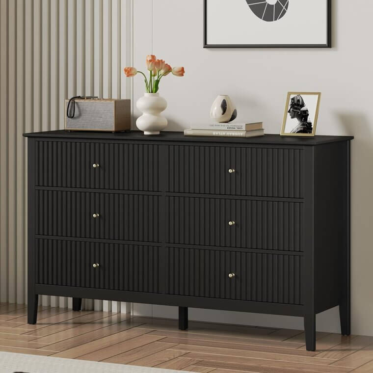 RoyalCraft 6 Drawer Dresser - Modern Style for Your Home - Now 31% Off!
