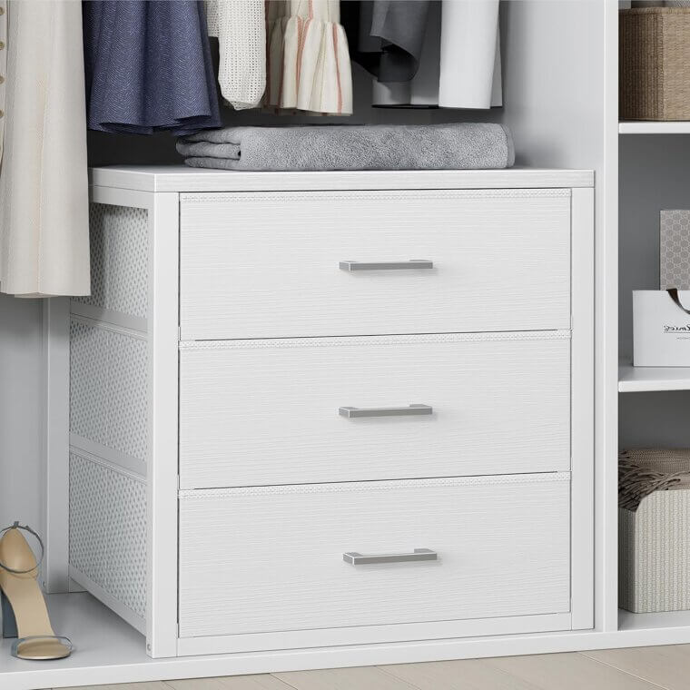 BOLUO Closet Drawers - Sleek Storage Solution for Bedroom & Dorm 