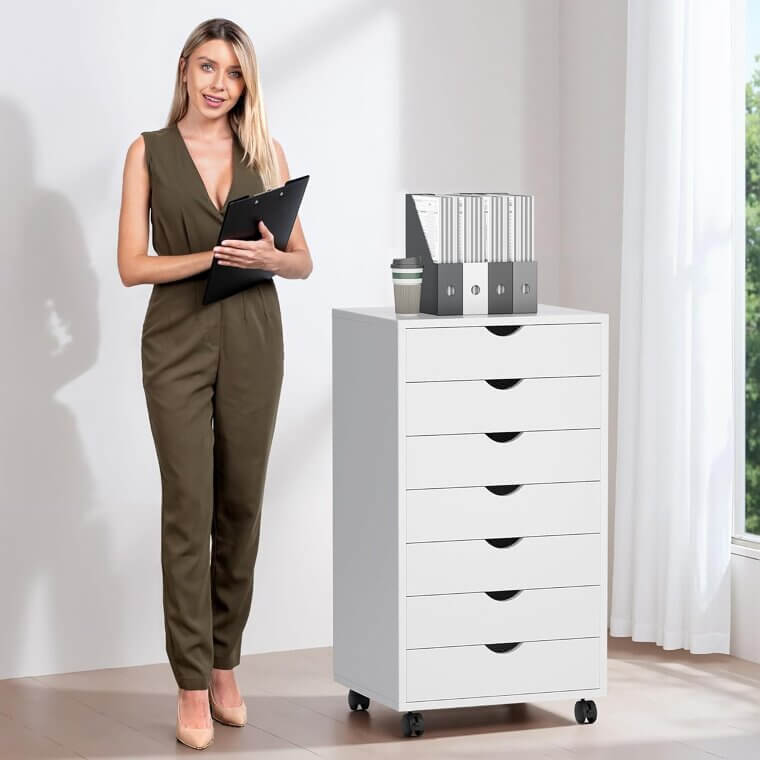 7 Drawer Chest - Stylish Storage for Home & Office 