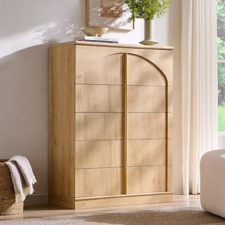 ACCOHOHO 5-Drawer Dresser - Stylish Storage for Your Home 