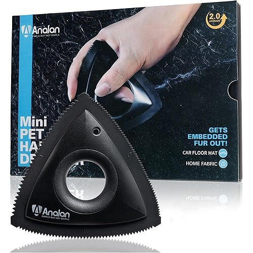 Compact Mini Pet Hair Remover that Reaches Tight Car Spaces. Now 21% Off!