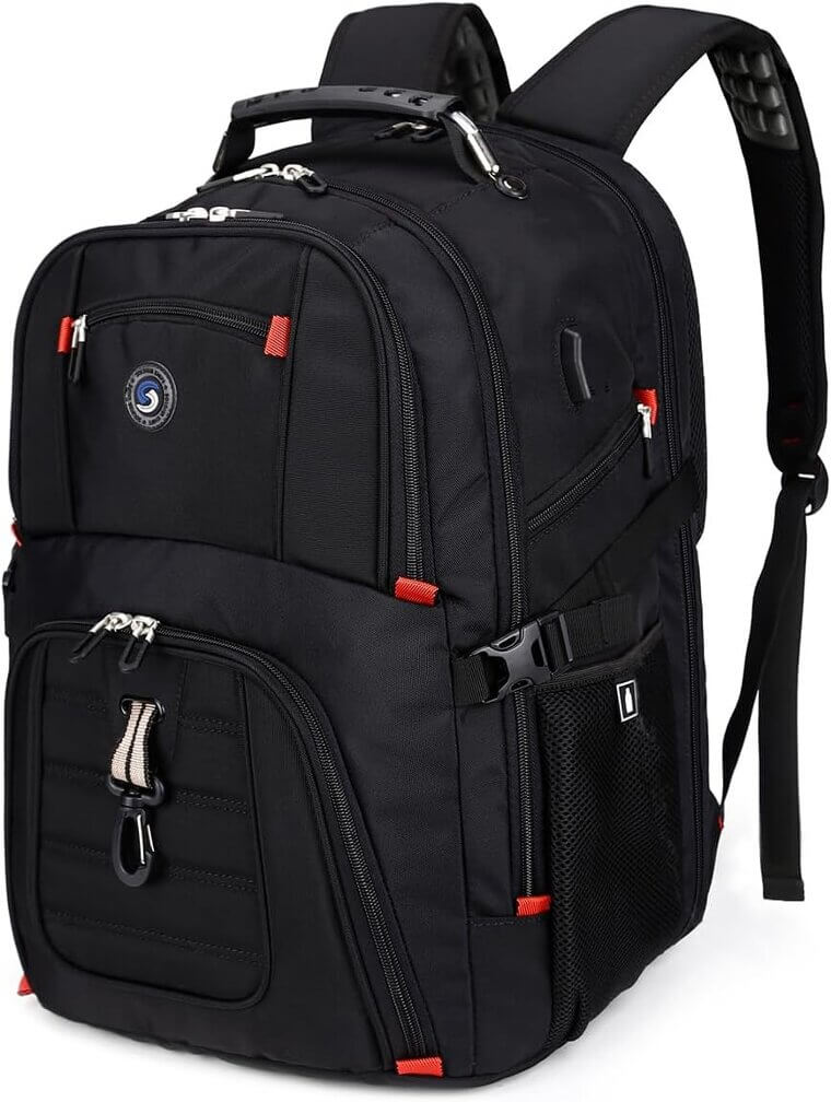 SHRRADOO Travel Backpack with USB & 50L Capacity - Perfect for Adventures - 25% Off!