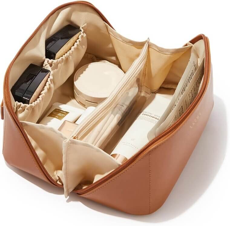 EACHY Makeup Bag - Large, Waterproof, Portable & Stylish! - 18% Off!