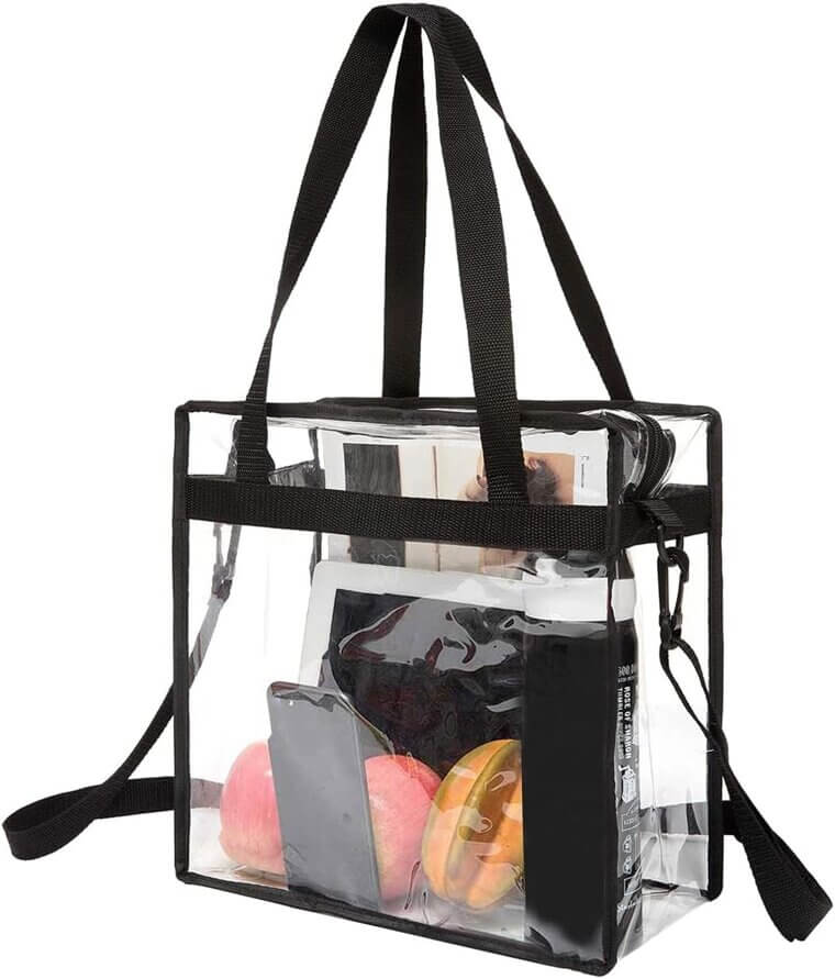 BAGAIL Clear Tote - Perfect for Stadiums and Events! 