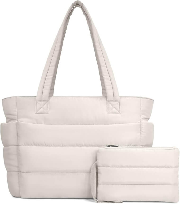 TOPDesign Puffer Tote - Lightweight, Quilted & Versatile - Don’t Miss the 15% Discount!