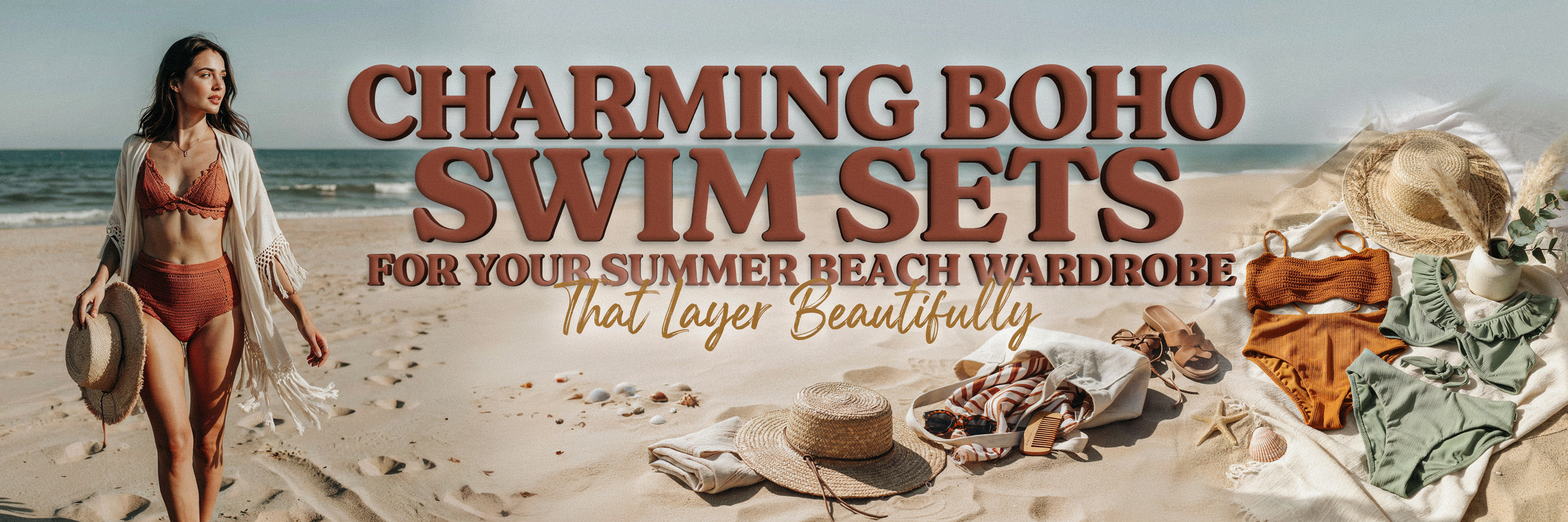 Must-Have Boho Swim Sets for Your Summer Beach Wardrobe