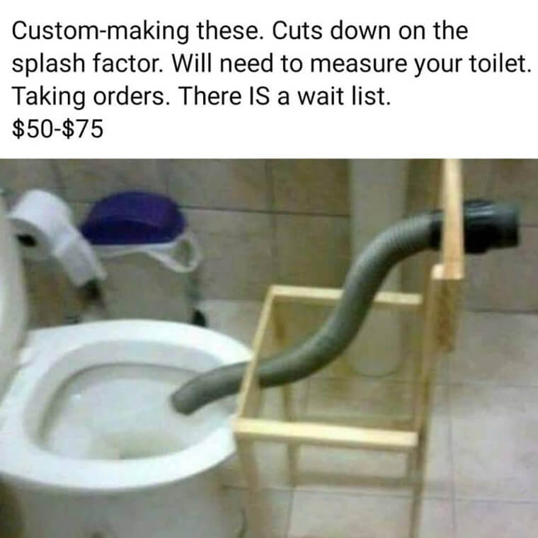 This Contraption That Helps Cut Down on the 'Splash Factor'