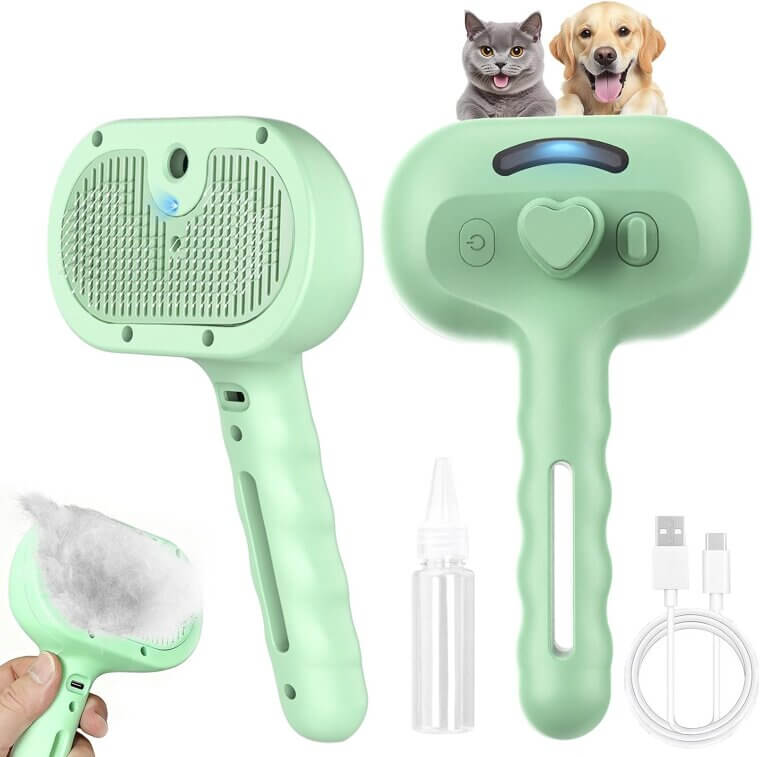 Pet Steam Brush - Grooming Made Easy 