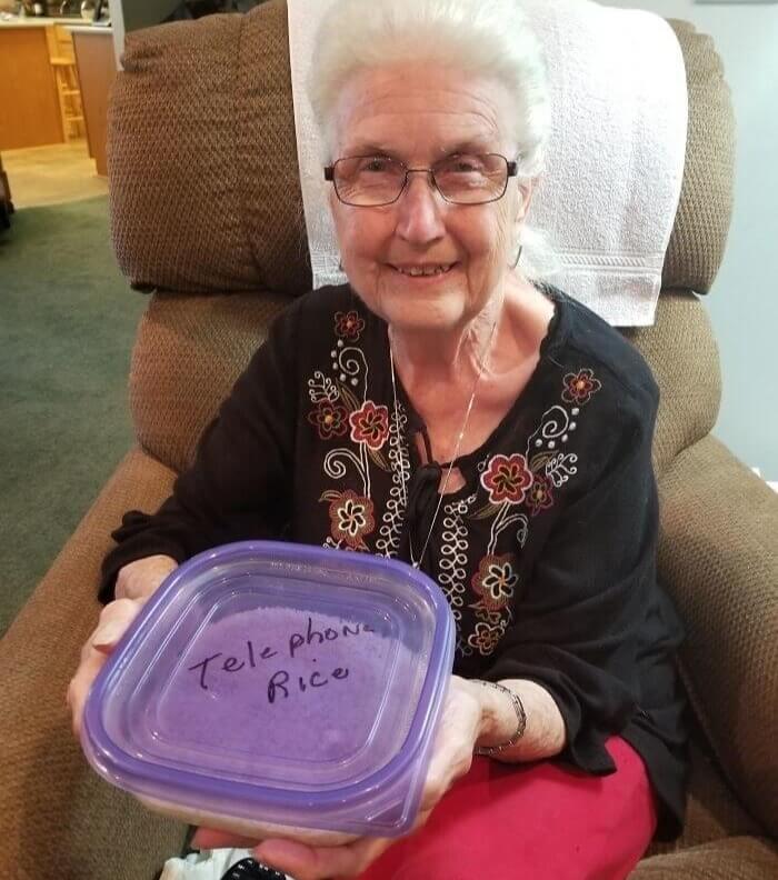 Grandma Always Keeps A Container Of Telephone Rice For Wet Electronics