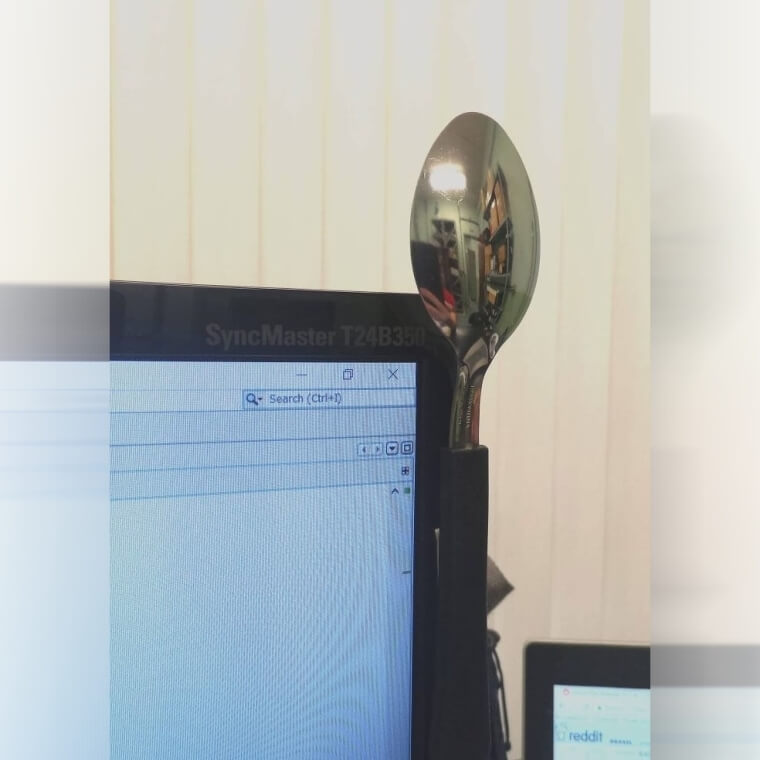 Computer Rearview Mirror Hack