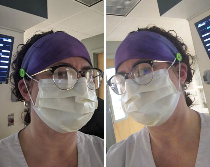 This Woman Came Up With A Way To Comfortably Wear A Mask For A Long Time