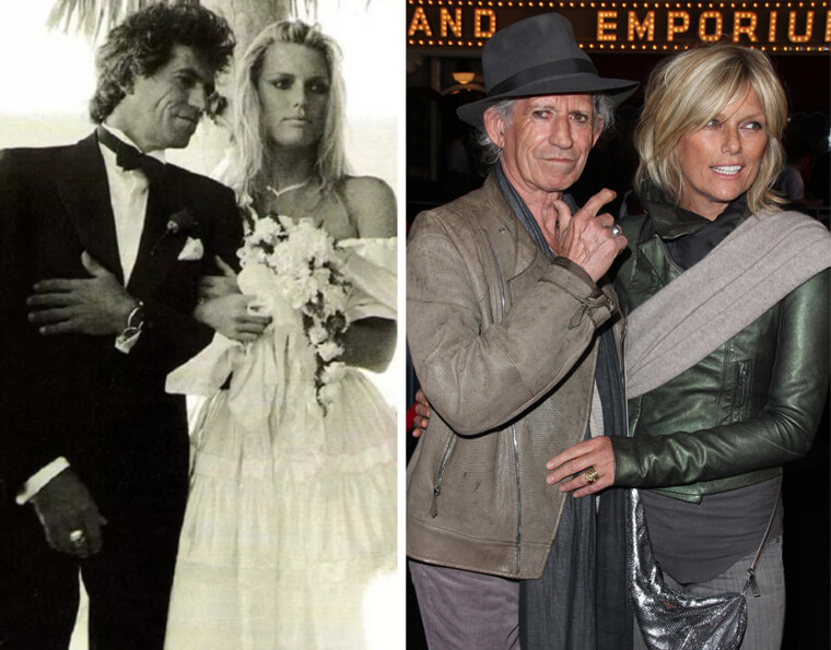 I 39 anni di matrimonio di Keith Richards e Patti Hansen