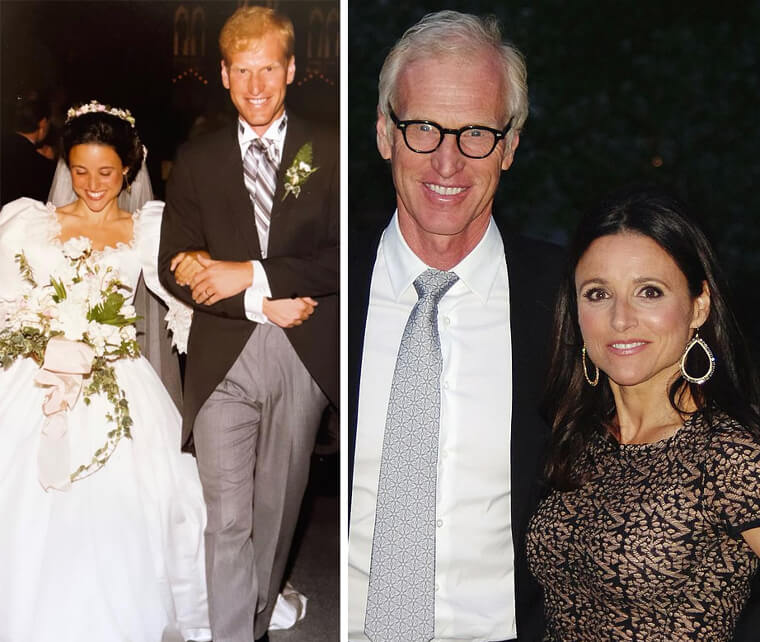 I 35 anni di matrimonio tra Julia Louis-Dreyfus e Brad Hall